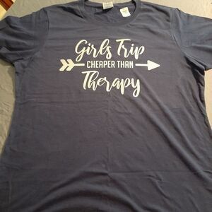 NWT Large GIRLS TRIP CHEAPER THAN THERAPY T-Shirt